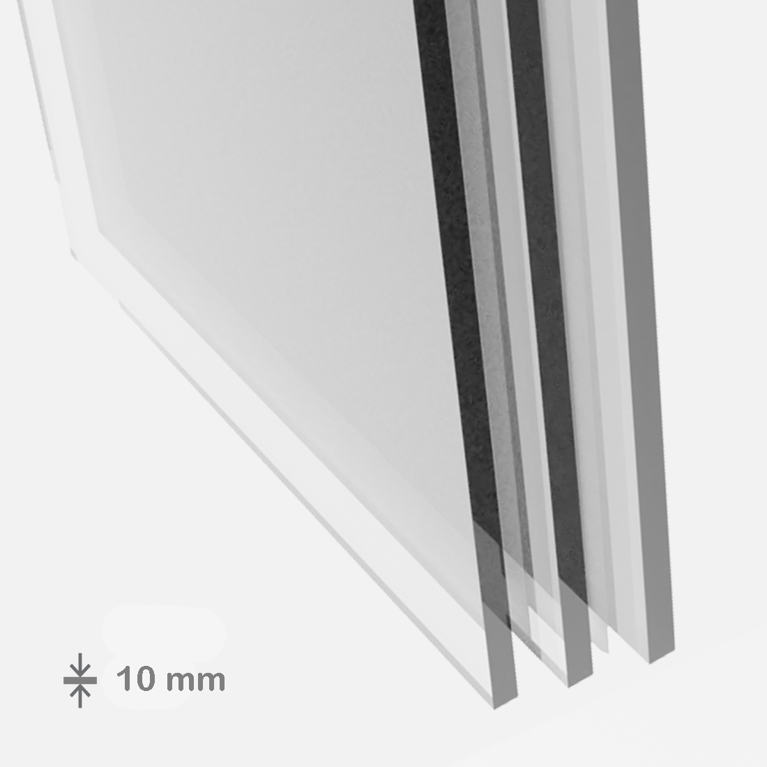 Perspex® pleksi steklo - prozorno: 10 mm